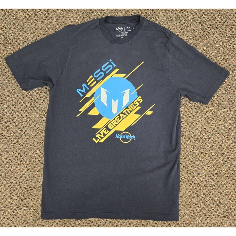 Hard Rock x Messi Live Greatness T-Shirt 'Navy' (Men's XL)